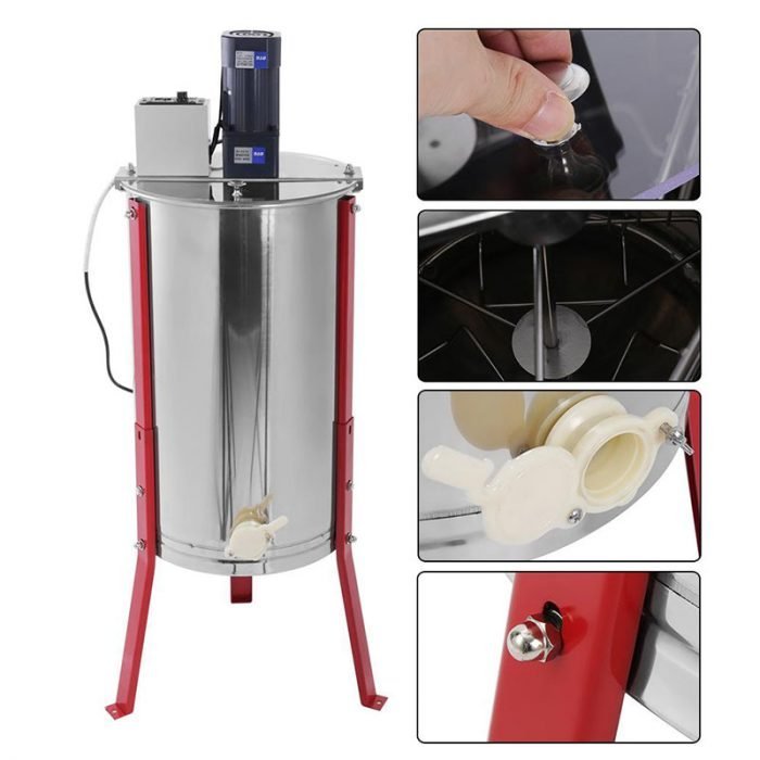 Electric-3-Frame-Stainless-Steel-Honey-Extractor-2