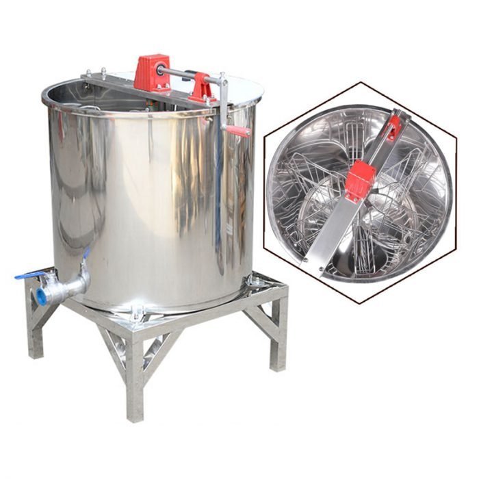 Heavy-Duty-6-Frame-Manual-Honey-Extractor-1