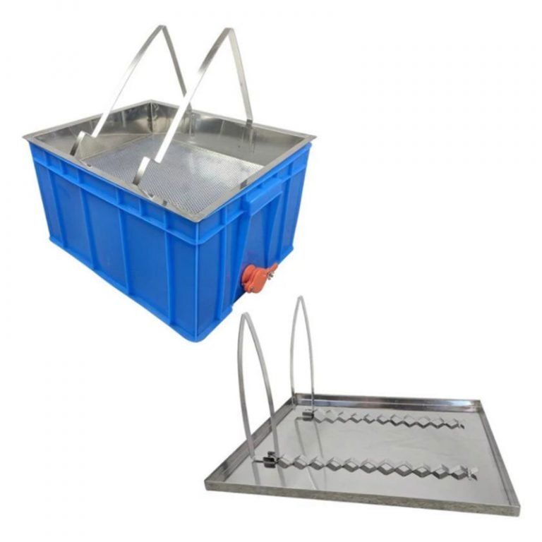 Stainless Steel Uncapping Tray For Harvest Honey Ango Apiculture