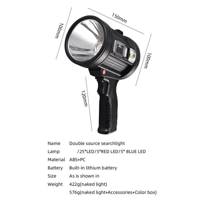 Solar And Electrically Chargeable Flash Light (3)